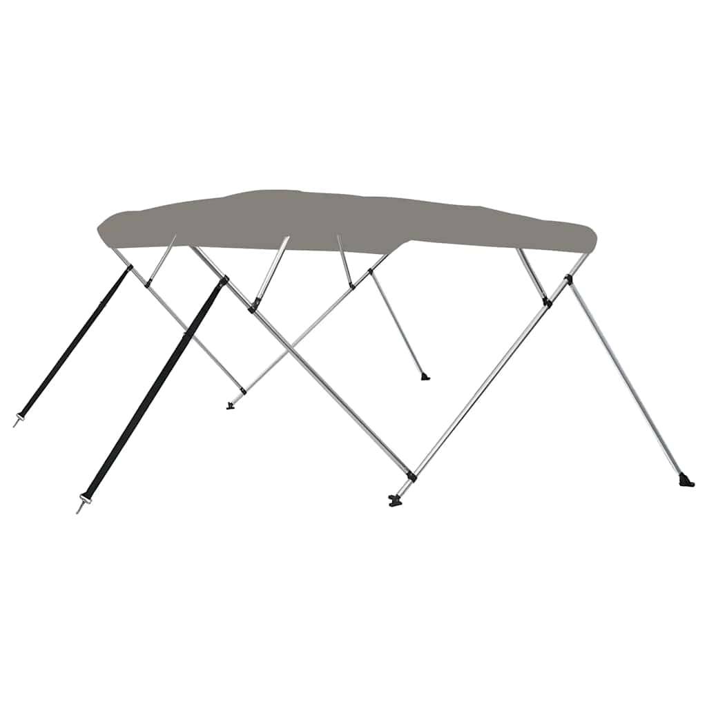 Store banne | Auvent bimini à 4 arceaux gris 243x210x137 cm Maison Chic - Image 1