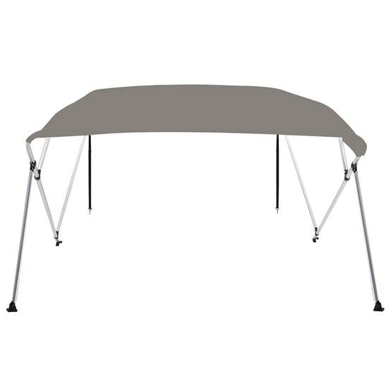 Store banne | Auvent bimini à 4 arceaux gris 243x210x137 cm Maison Chic - Image 3