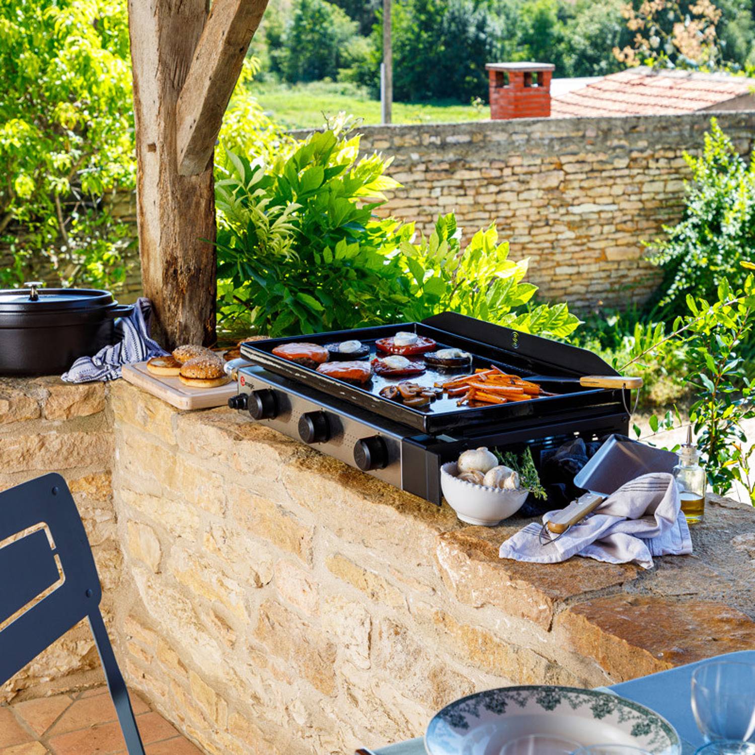 Somagic - Plancha au gaz SOLIA 300 3 brûleurs 6,45kW - SOMAGIC - Image 6