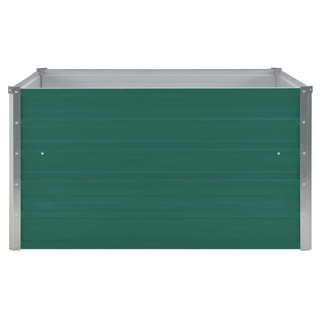 Vidaxl - Jardinière 100 x 100 x 45 cm Acier galvanisé Vert vidaXL 47025 - Image 7