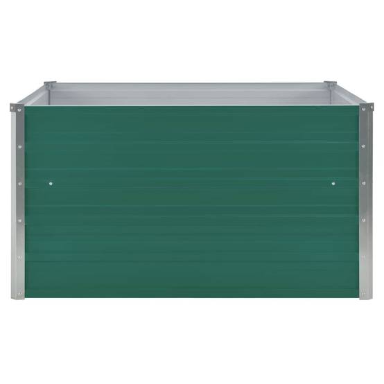 Vidaxl - Jardinière 100 x 100 x 45 cm Acier galvanisé Vert vidaXL 47025 - Image 4