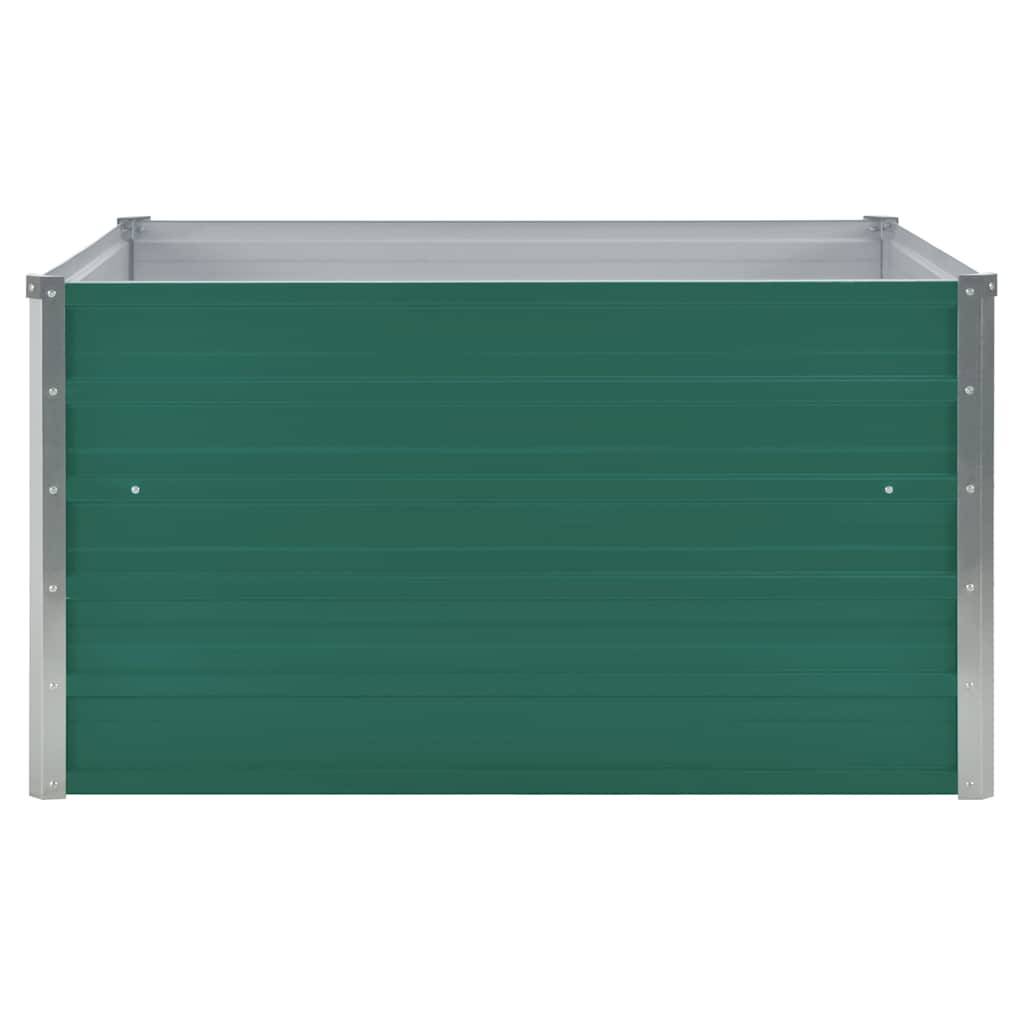Vidaxl - Jardinière 100 x 100 x 45 cm Acier galvanisé Vert vidaXL 47025 - Image 4