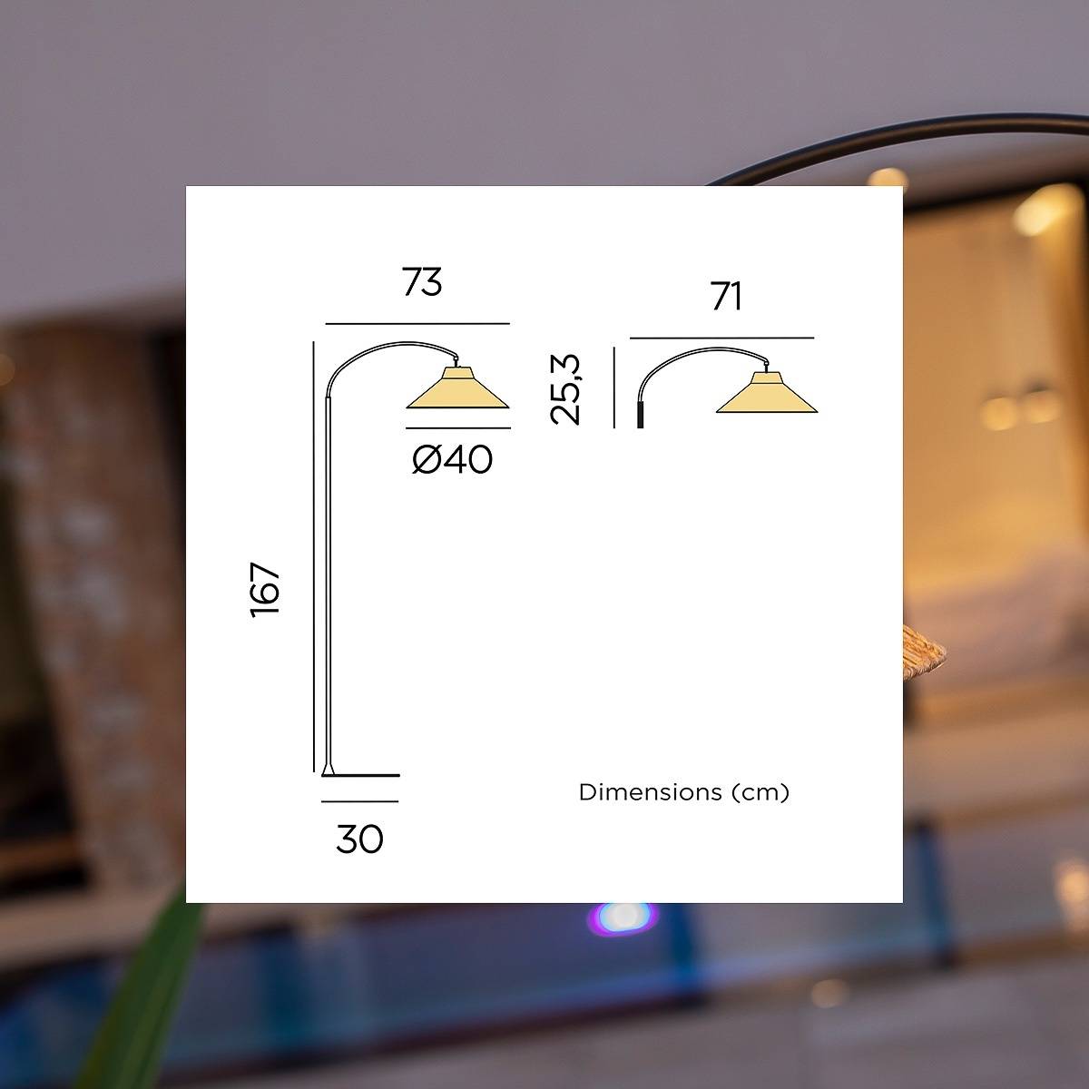 Lampadaire de jardin sur batterie Niza 165 cm - Imagen 4