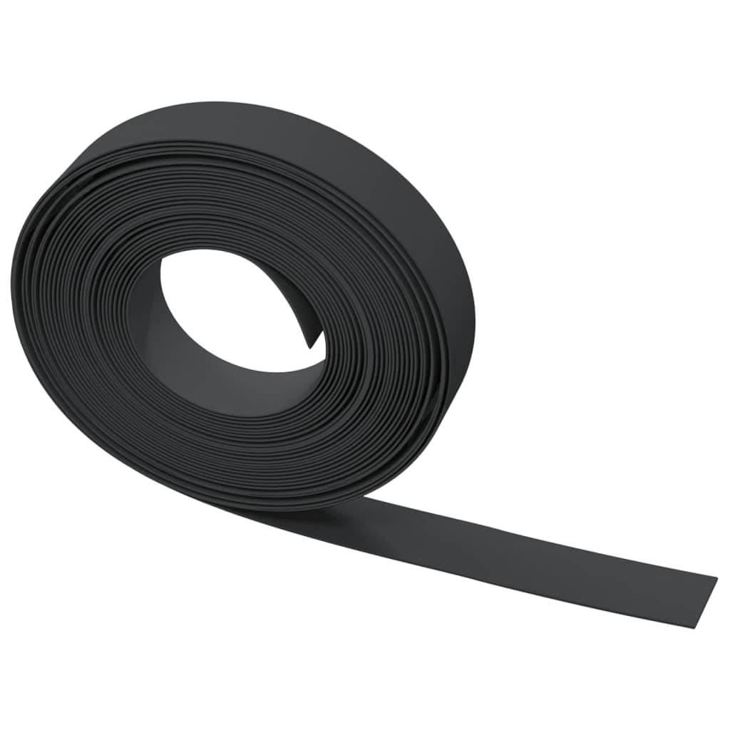 Bordure pelouse polyéthylène extérieur aménagement paysager 10mx10cm noir - ComfortXL Outdoor Living - Image 4
