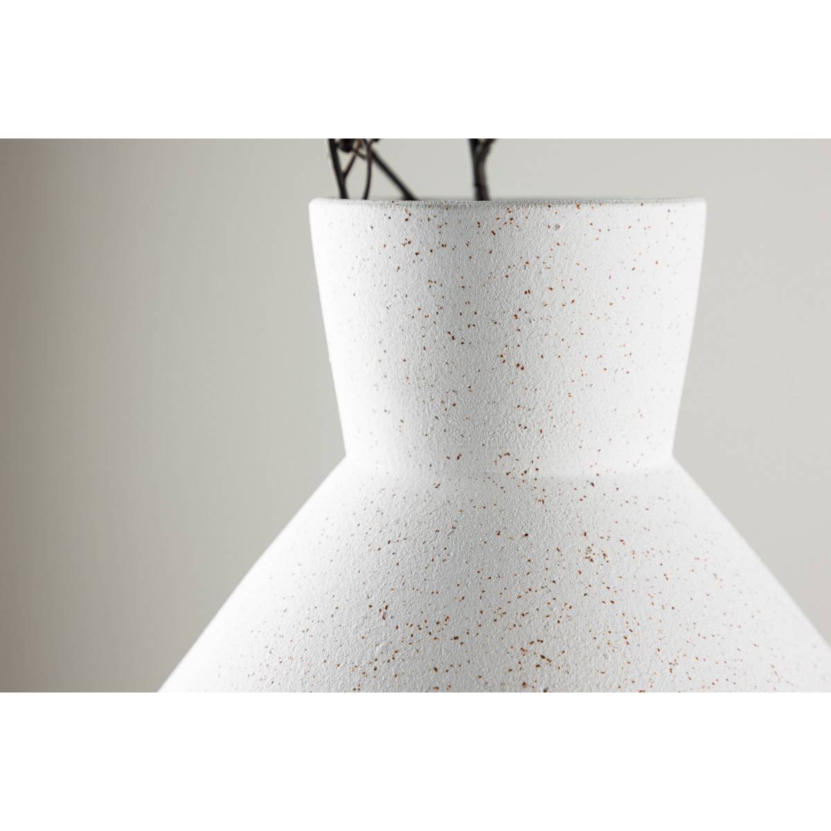 Vase Design "Rellis" 22cm Blanc - Image 3