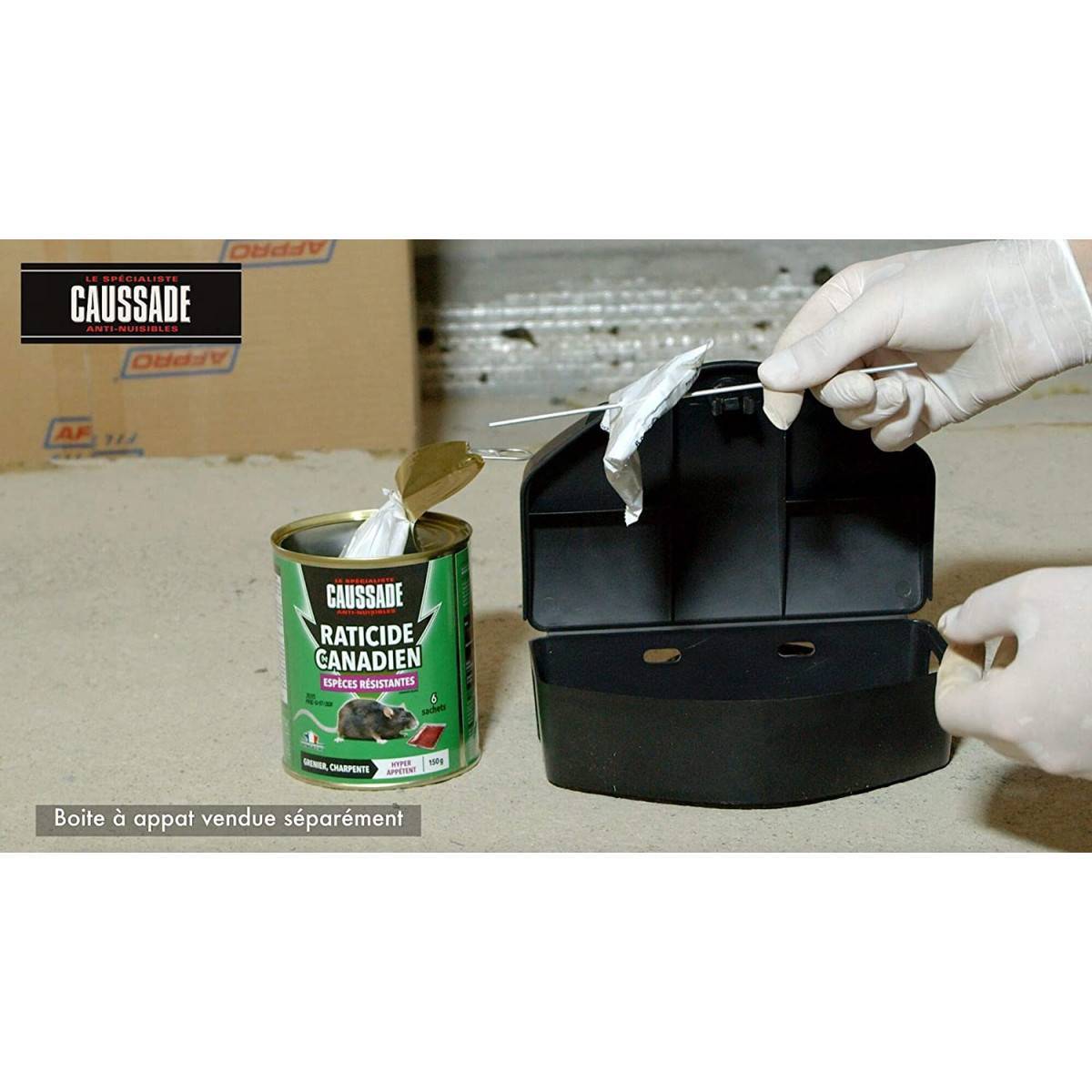 Lot de 2 boites Raticide canadien - Espèces résistantes , boite de 150grs ( 6 x 25grs) - Image 5