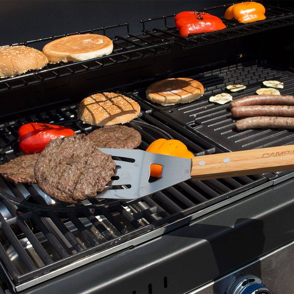 Campingaz - Set de 3 ustensiles - Inox - Manche en bambou - Imagen 2