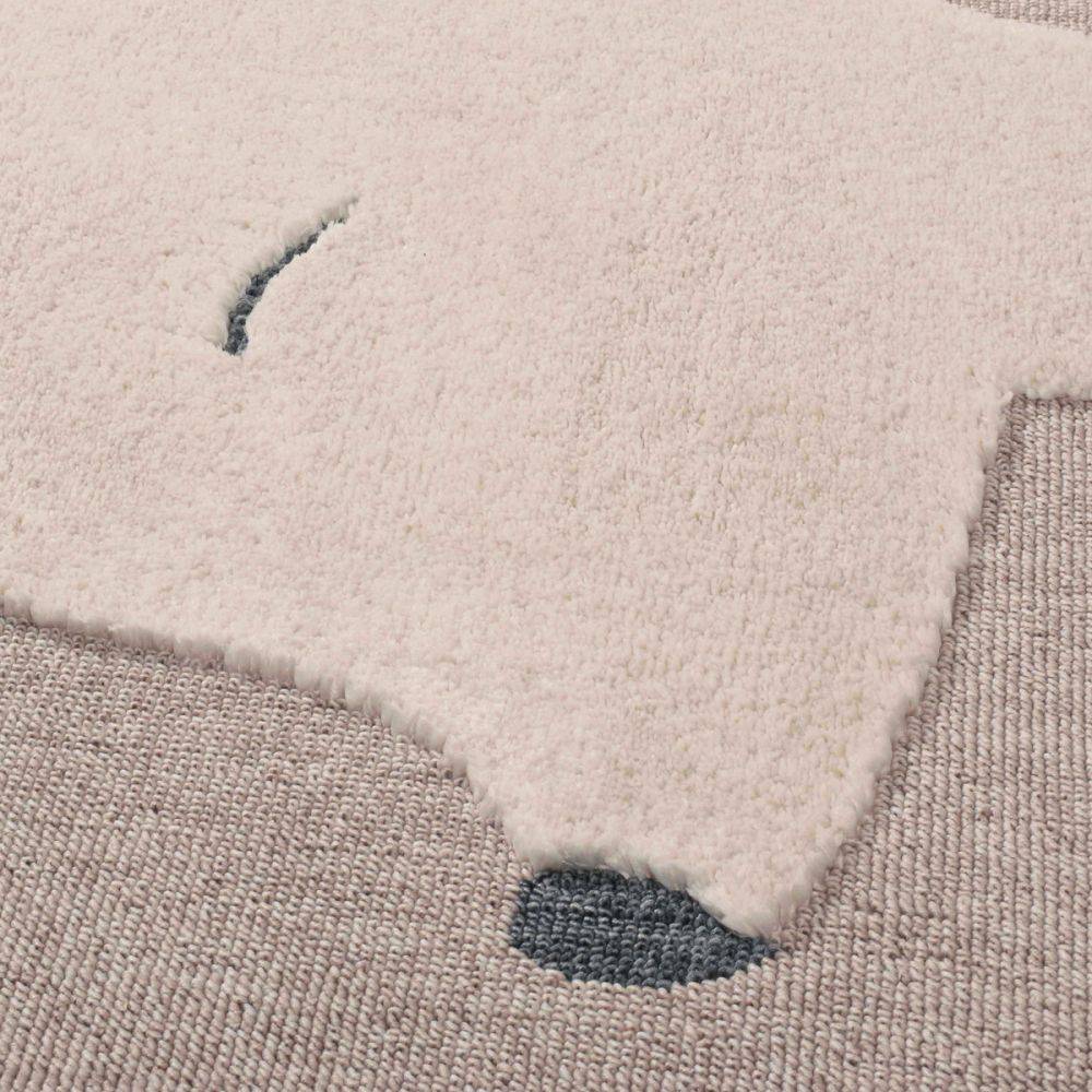 Jardindeco - Tapis intérieur en polyester Fantine biche 170 x 120 cm - Imagen 3