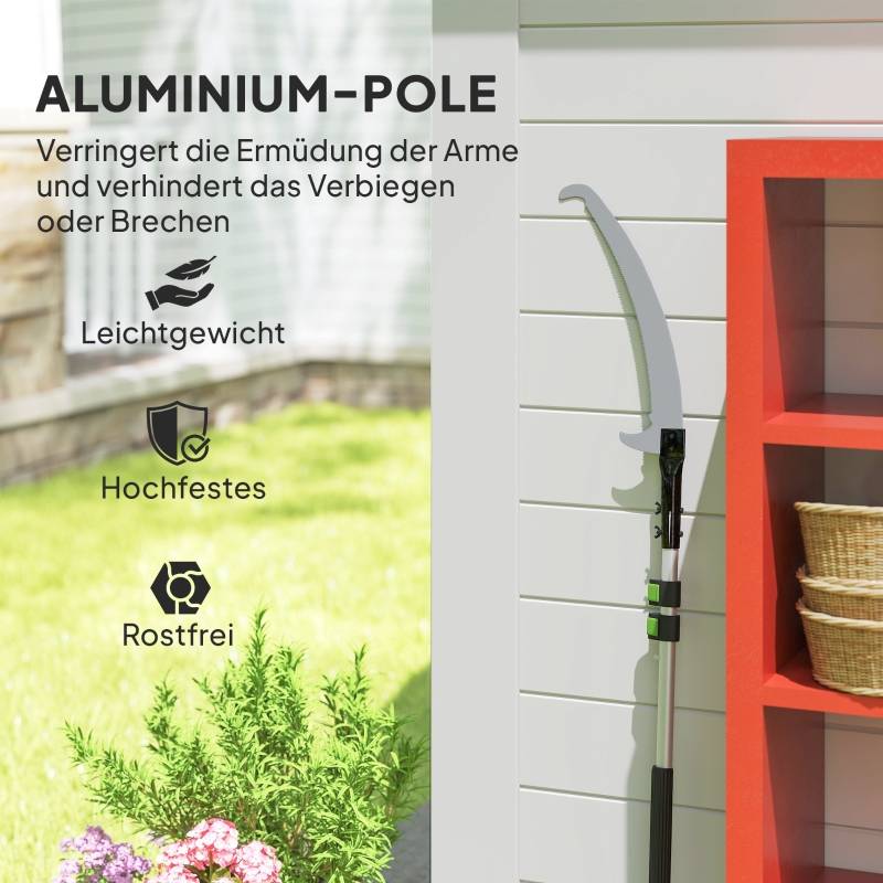 Échenilloir télescopique 2,6m en aluminium pour élagage des arbres en hauteur – ComfortXL Outdoor Living - Image 5