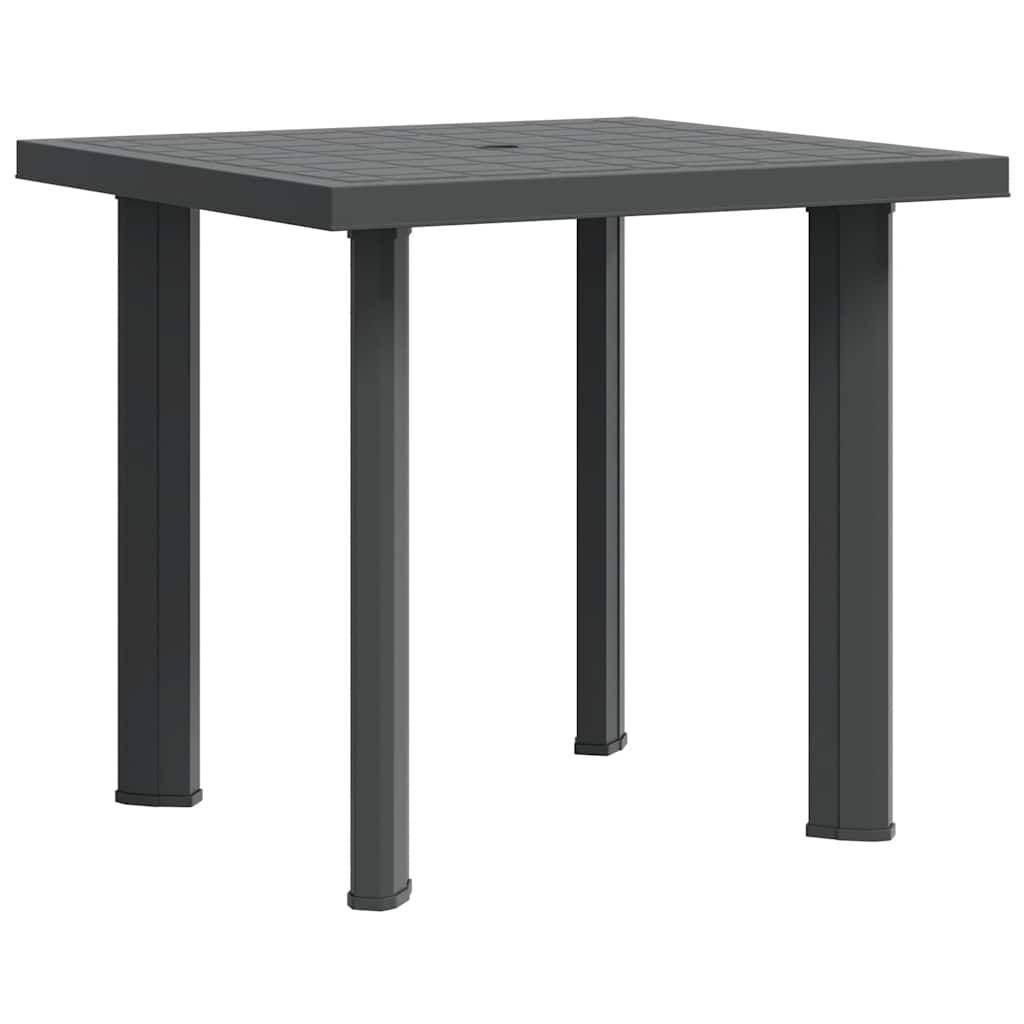 ComfortXL - Table de Jardin Anthracite 80x75 cm avec Trou Central pour Parasol, Résistante aux UV – ComfortXL Outdoor Living - Image 2