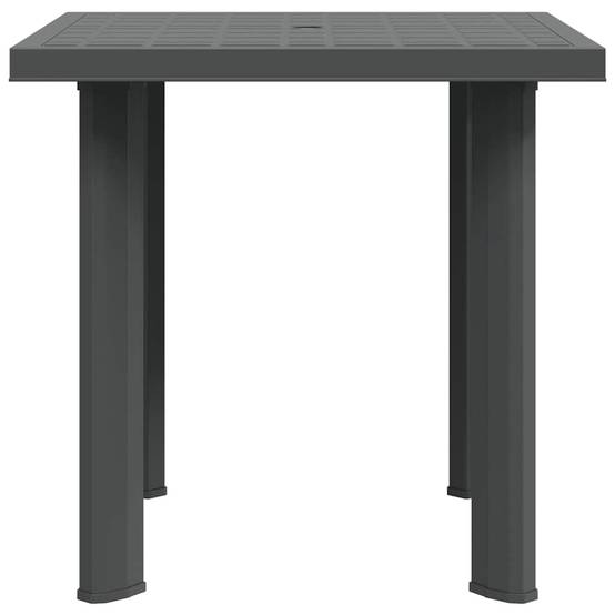 ComfortXL - Table de Jardin Anthracite 80x75 cm avec Trou Central pour Parasol, Résistante aux UV – ComfortXL Outdoor Living - Image 6