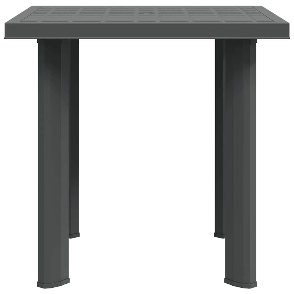 ComfortXL - Table de Jardin Anthracite 80x75 cm avec Trou Central pour Parasol, Résistante aux UV – ComfortXL Outdoor Living - Image 6