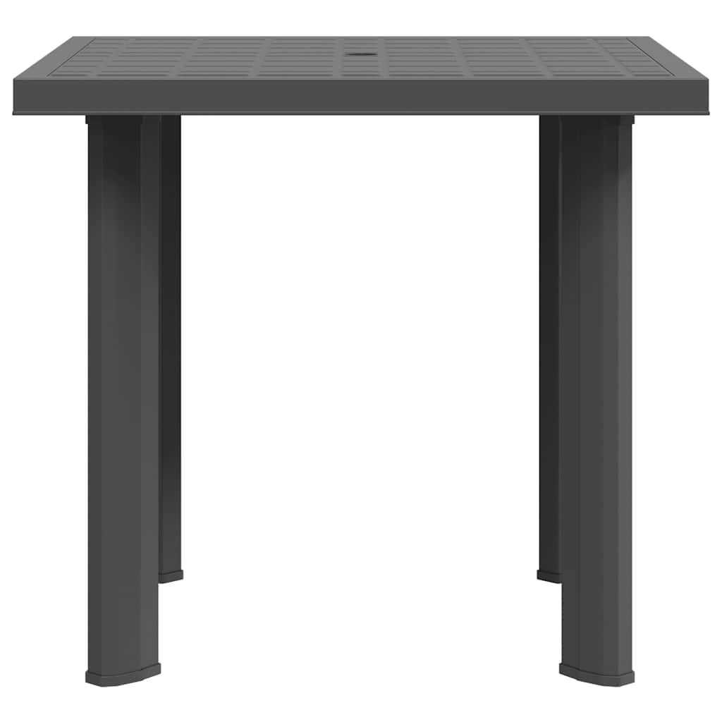 ComfortXL - Table de Jardin Anthracite 80x75 cm avec Trou Central pour Parasol, Résistante aux UV – ComfortXL Outdoor Living - Image 5
