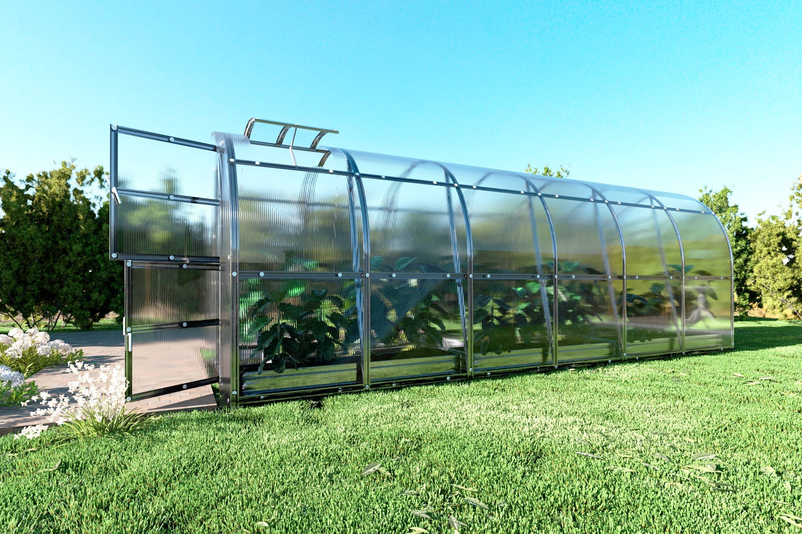 KLASIKA GREENHOUSES - Serre KLASIKA SLIM 2 x 6 m (12 m²) , 4 mm avec revêtement en polycarbonate - Image 2