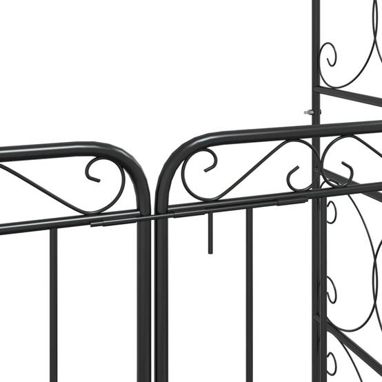 Tonnelle Arche Jardin Métal pour Rosiers et Vignes Design Classique Noir - ComfortXL Outdoor Living - Image 8