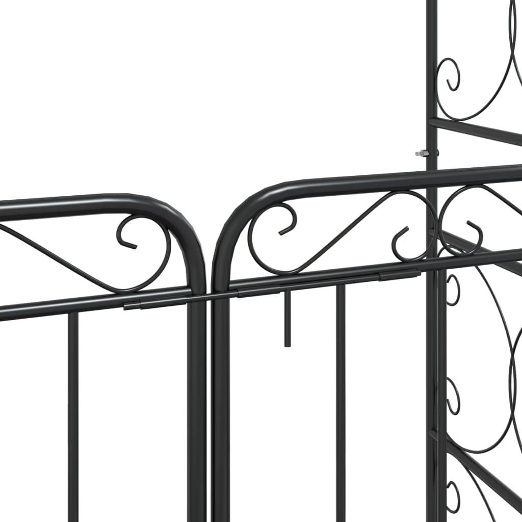 Tonnelle Arche Jardin Métal pour Rosiers et Vignes Design Classique Noir - ComfortXL Outdoor Living - Image 8