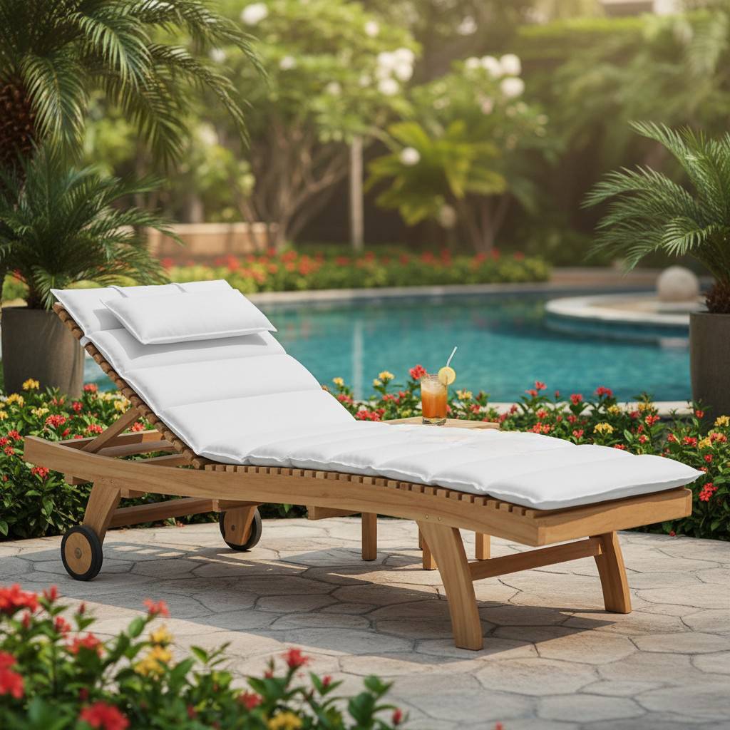 Bain de Soleil en teck massif Beverly - TECK'Attitude - Imagen 3