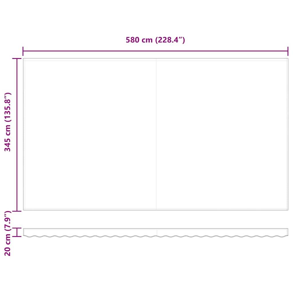 Vidaxl - Toile de rechange pour store banne 6x3,5 m Gris clair Polyester vidaXL 42000595 - Image 9