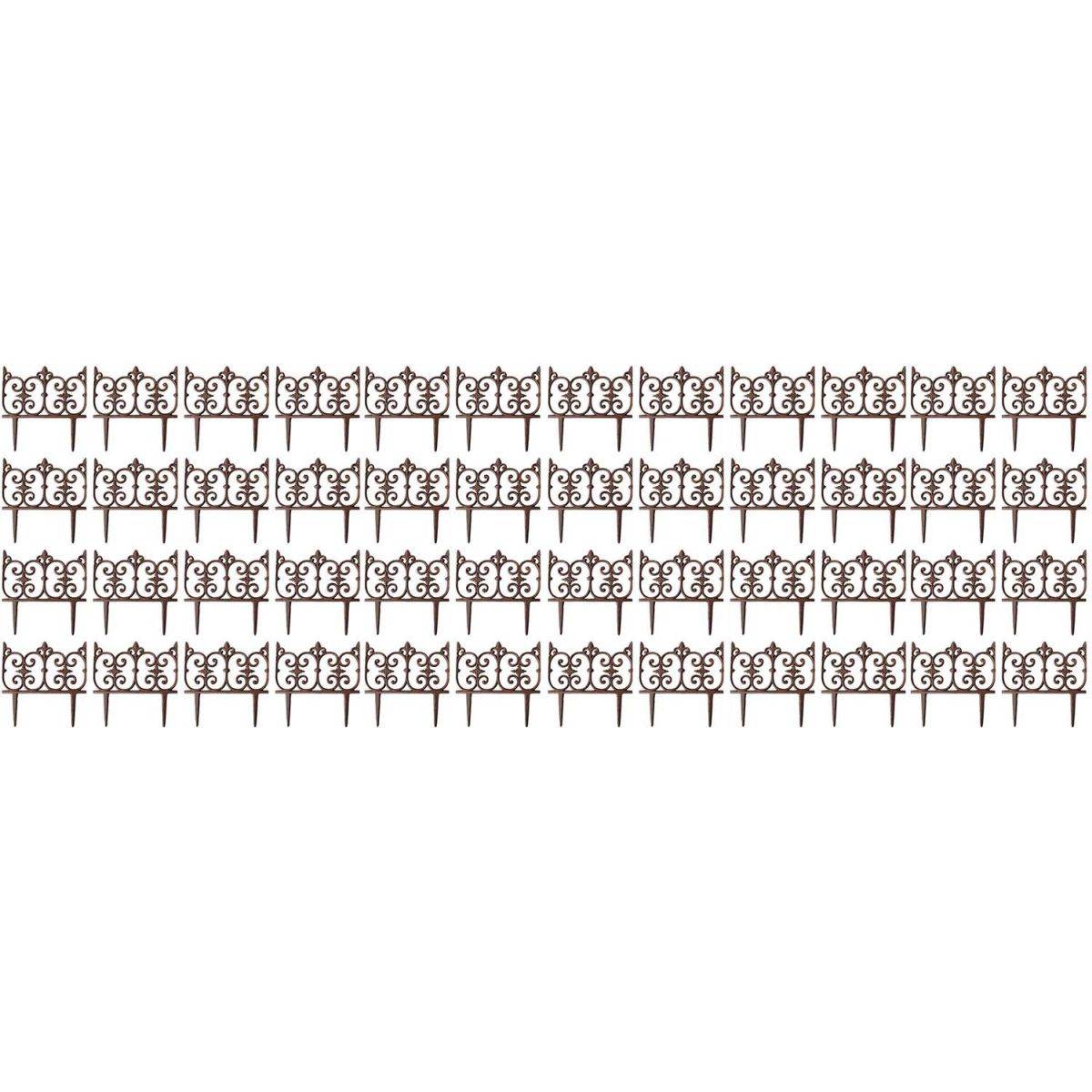 Esschert Design - Bordure de jardin en fonte Valentine Lot de 48 - Imagen 1