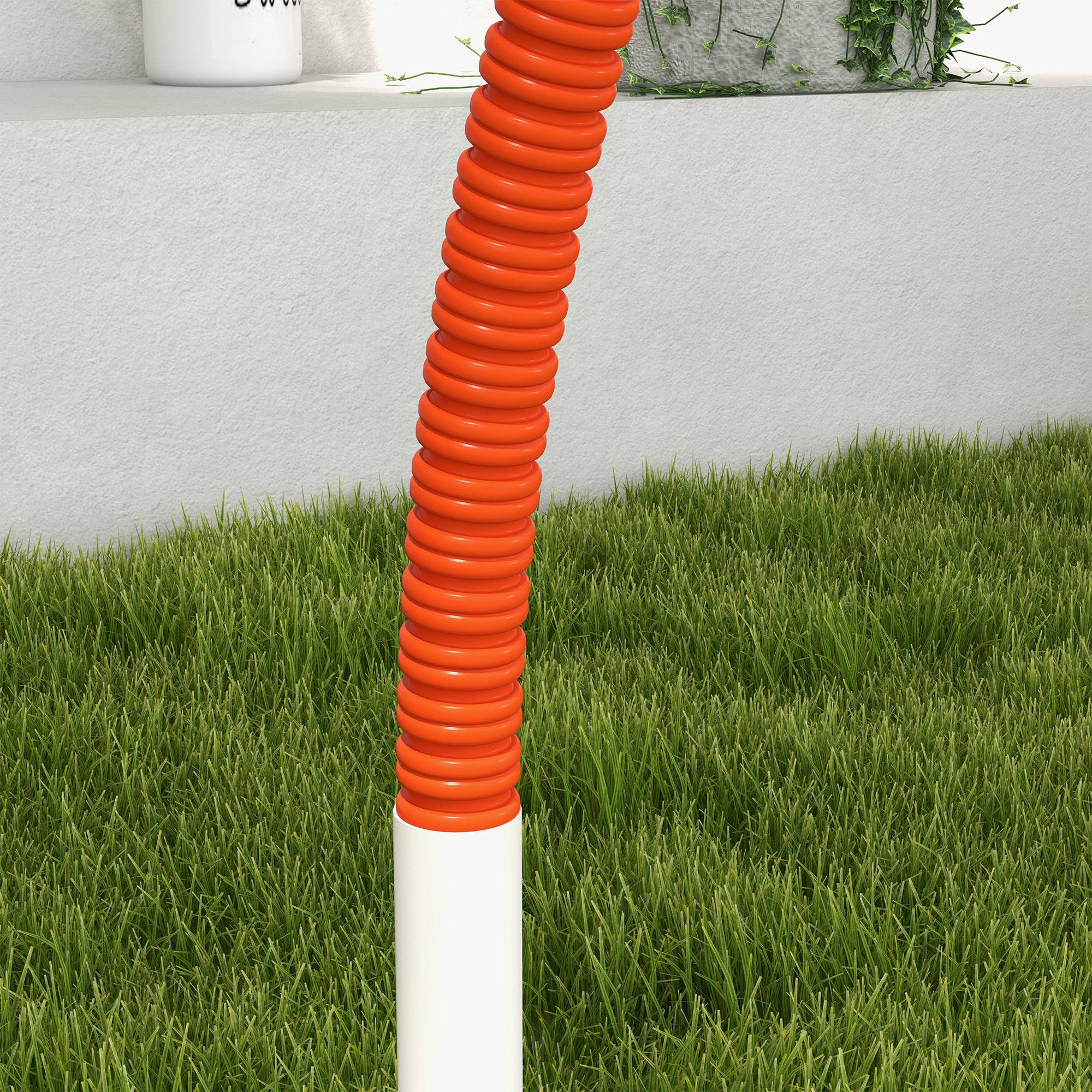 Kit d'agilité pour chien plastique blanc et orange 89 x 69 x 99 cm - PANGIVO - Image 9