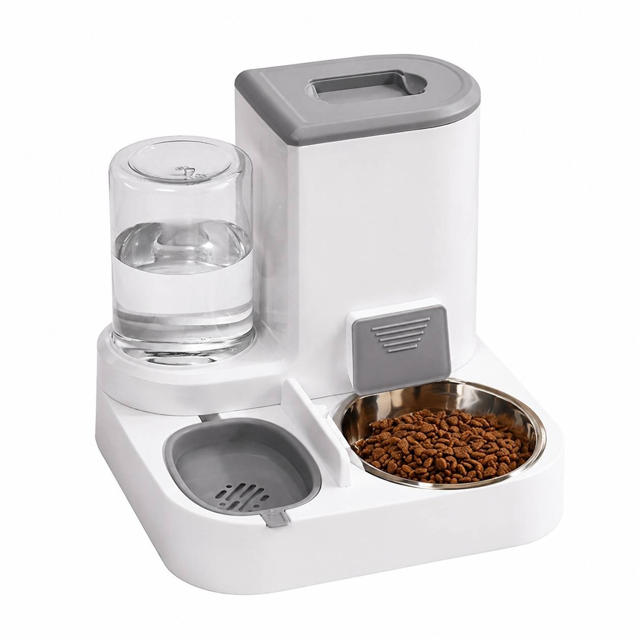 Distributeur 2 en 1 Automatique Nourriture Eau Pour Chats Chiens Grande Capacité Lavable - Image 1