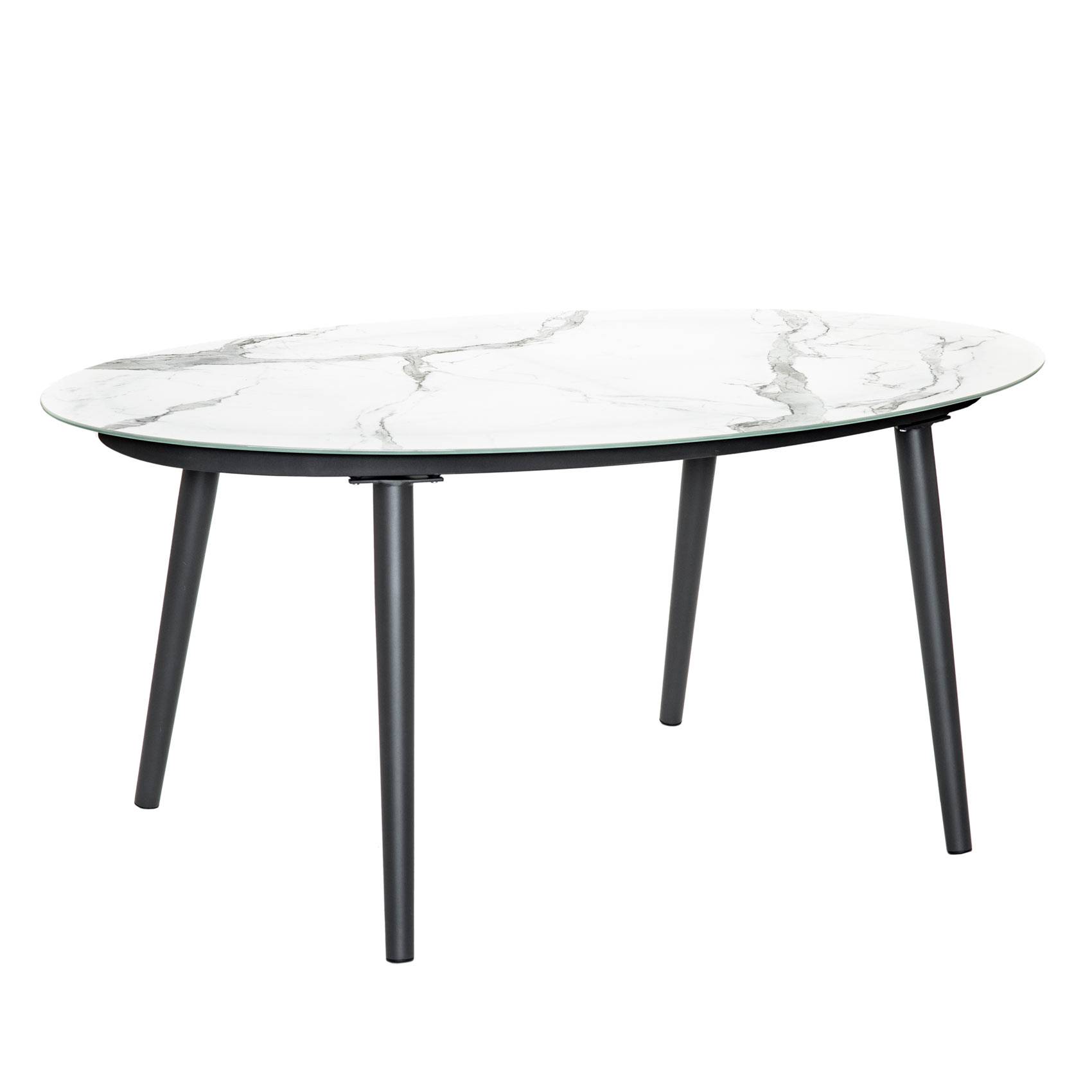 Salon détente avec table en imitation marbre - JARDILINE - Aluminium - Gris anthracite - Imagen 5