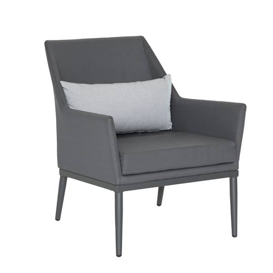 Salon détente avec table en imitation marbre - JARDILINE - Aluminium - Gris anthracite - Imagen 3