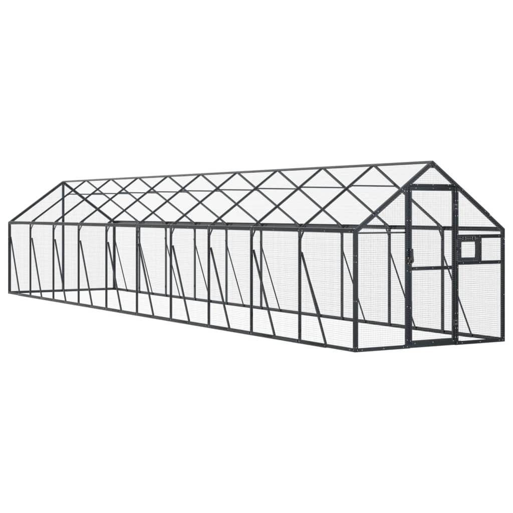 Volière Immense Aluminium Parcours Vol Anthracite 179x1000cm - ComfortXL Outdoor Living - Image 2