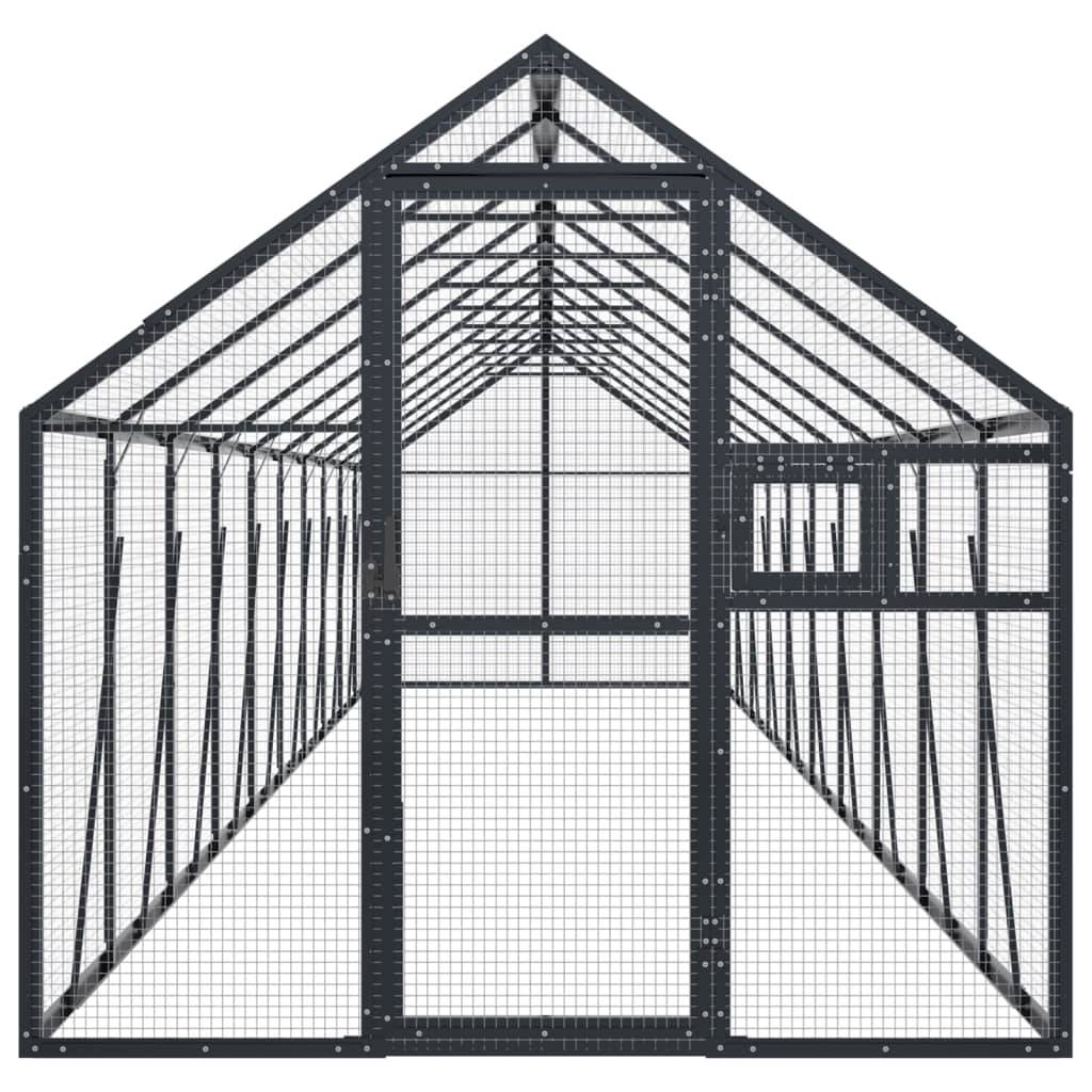Volière Immense Aluminium Parcours Vol Anthracite 179x1000cm - ComfortXL Outdoor Living - Image 3