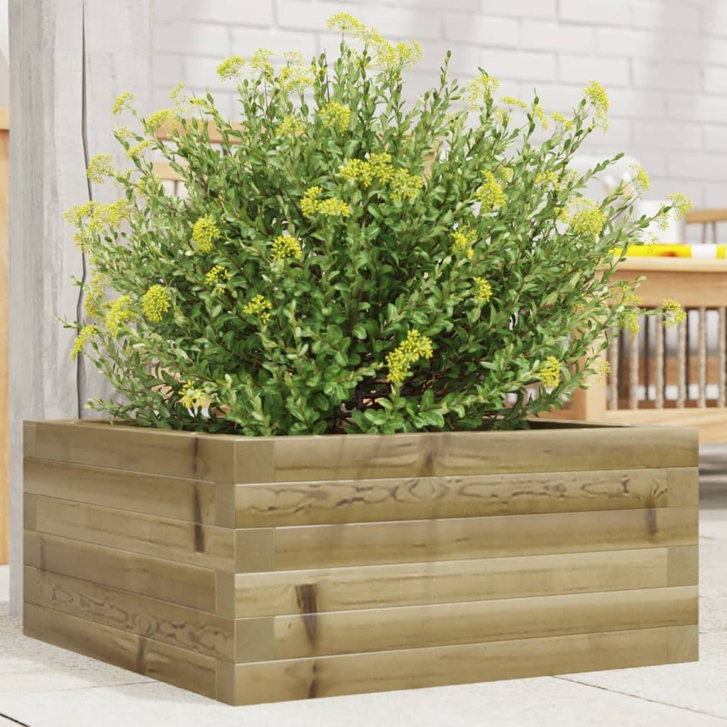 Maison Chic - Jardinière, Bac à fleurs, Pot de fleurs 50x50x23 cm bois de pin imprégné - Imagen 2