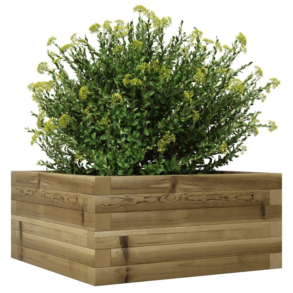 Maison Chic - Jardinière, Bac à fleurs, Pot de fleurs 50x50x23 cm bois de pin imprégné - Imagen 4