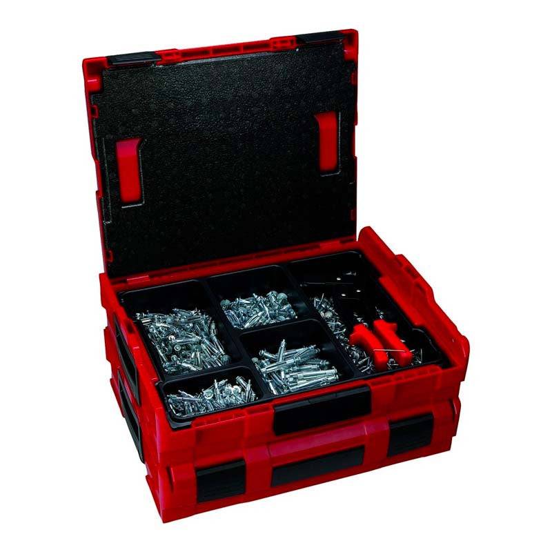 Fischer - 500 chevilles FISCHER 511437 matériaux creux - en coffret L-BOXX (compatible BOSCH Pro) Fischer