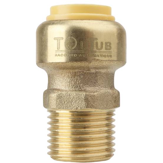 Boutte - Raccord automatique Toutub - Union Mâle 15x21 1/2 en laiton Ø16 - Boutté