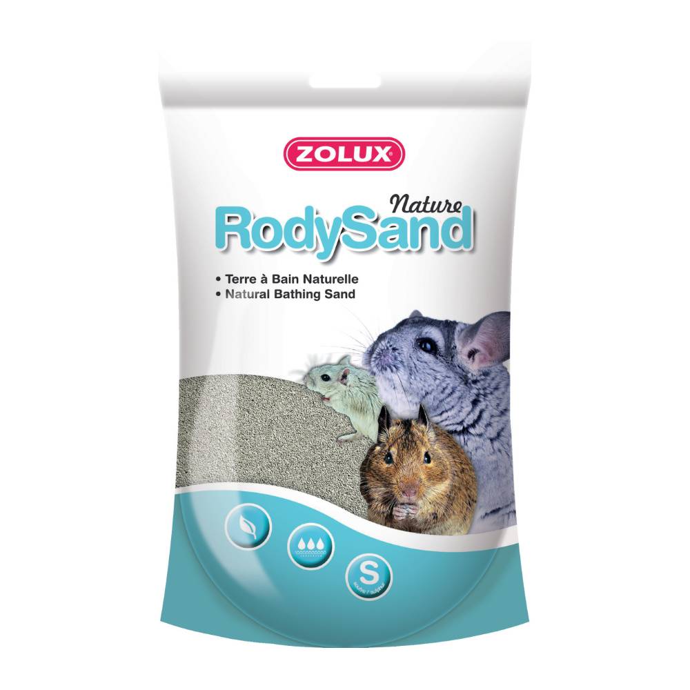 Zolux - Terre à bain pour chichillas Rody sand 2L (Lot de 2) - Imagen 2
