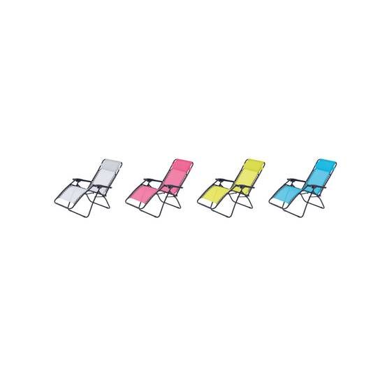 Fauteuil relax de jardin - O'Colors - Multi positions - Rose - Image 3