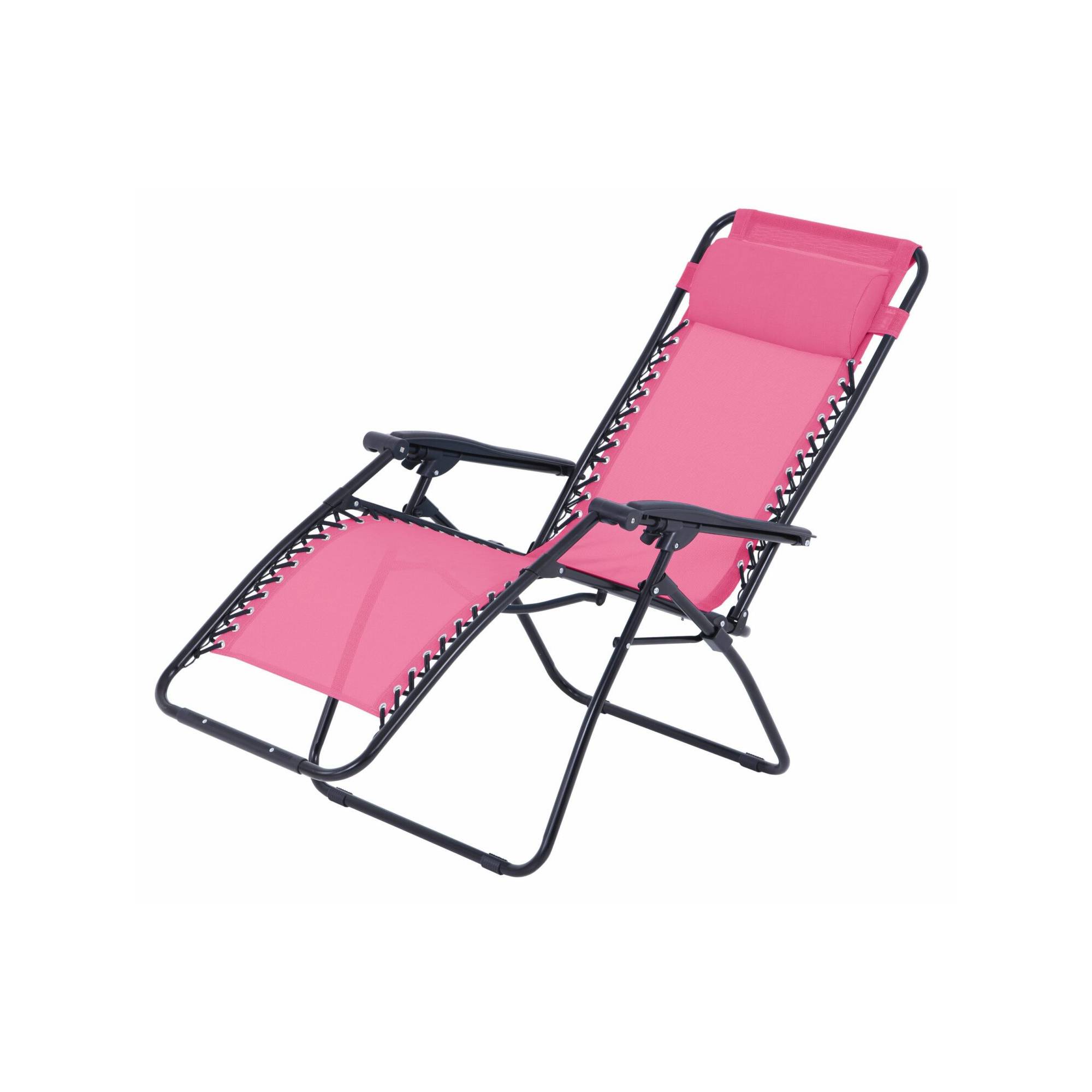 Fauteuil relax de jardin - O'Colors - Multi positions - Rose - Image 1