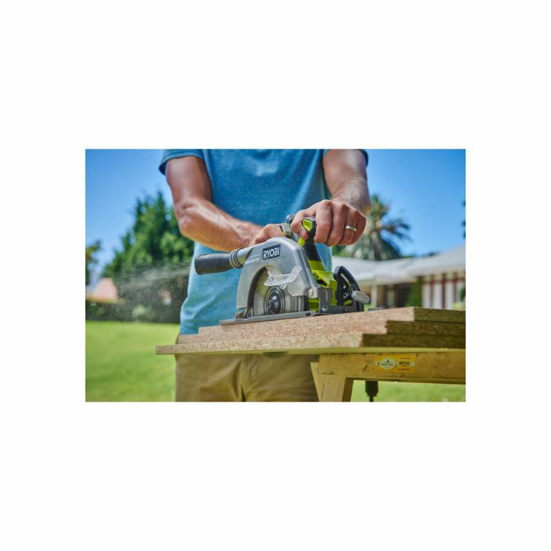 Ryobi - Pack RYOBI Scie circulaire R18CS7-0 - 18V One+ Brushless - 1 Batterie 2.0Ah - 1 Chargeur rapide - Image 2