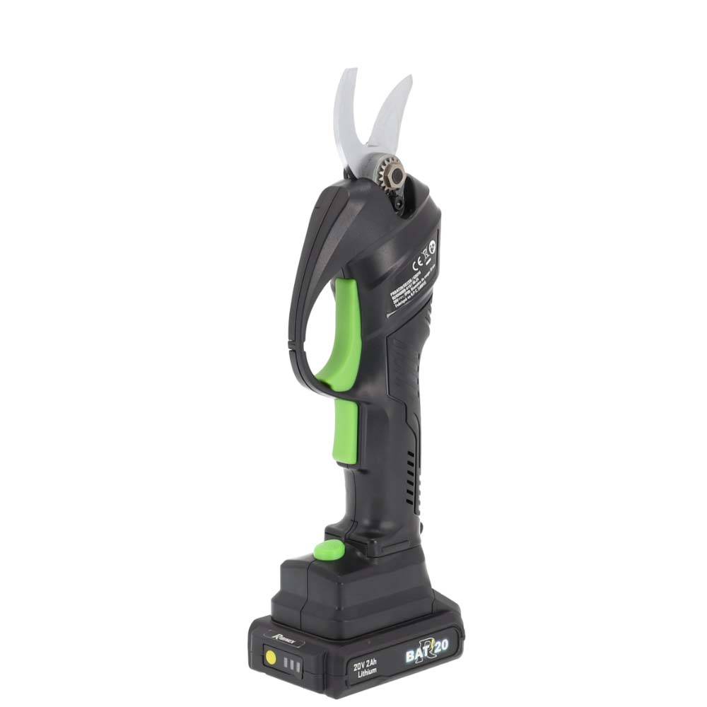 Ribimex - Sécateur R-BAT20 à batterie, avec batterie 20V 2Amp et câble de charge USB - Image 4