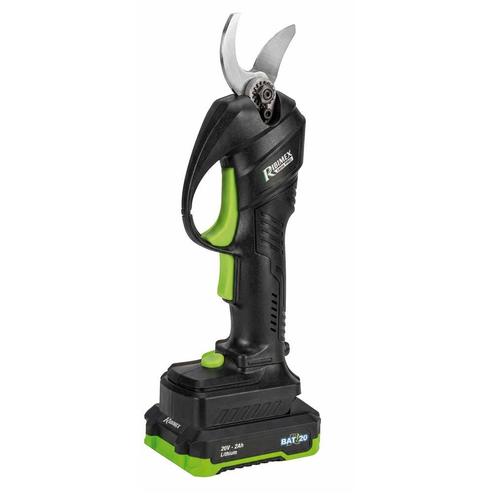 Ribimex - Sécateur R-BAT20 à batterie, avec batterie 20V 2Amp et câble de charge USB - Image 1