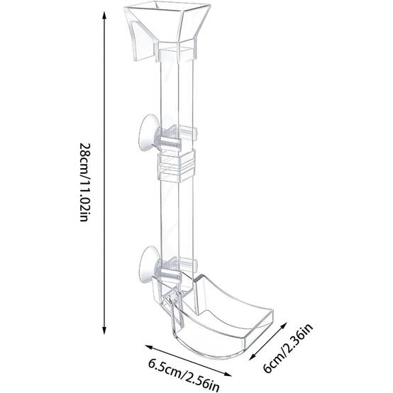 Plateau de Nourriture Transparent pour Aquarium & Crevettes M DtopbuyAge - Image 2