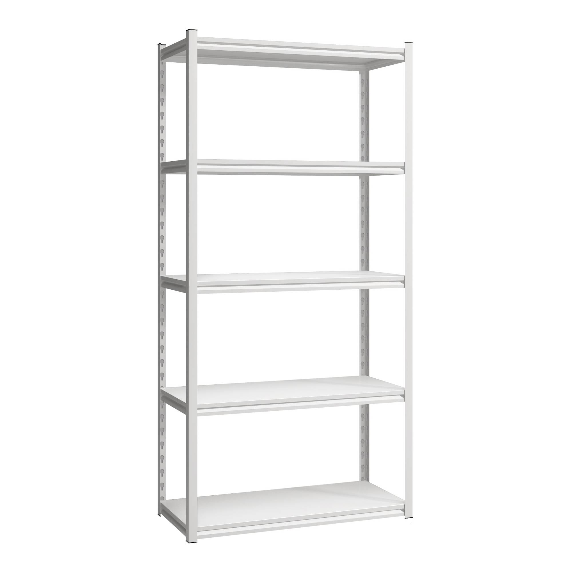 Étagère à charge lourde Austrheim acier 183 x 90 x 40 cm blanc [en.casa] - Imagen 1