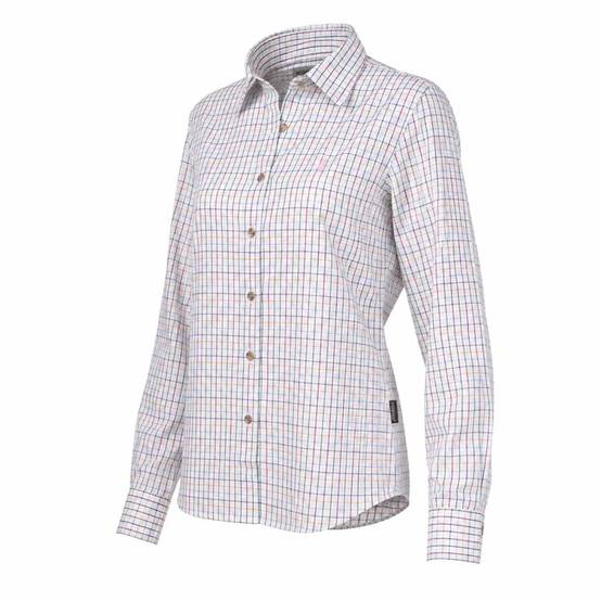 Chemise femme élégante carreaux coton ocre XS à 2XL Percussion - Image 6