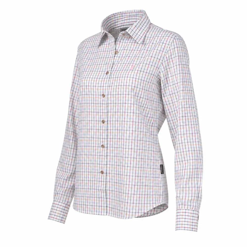Chemise femme élégante carreaux coton ocre XS à 2XL Percussion - Image 6