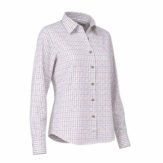 Chemise femme élégante carreaux coton ocre XS à 2XL Percussion - Image 5