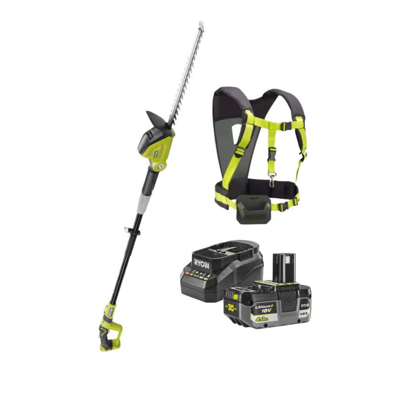 Ryobi - Taille-haies RYOBI 18V One+ OPT1845 - Batterie 4,0Ah et chargeur - Harnais ergonomique - Image 1