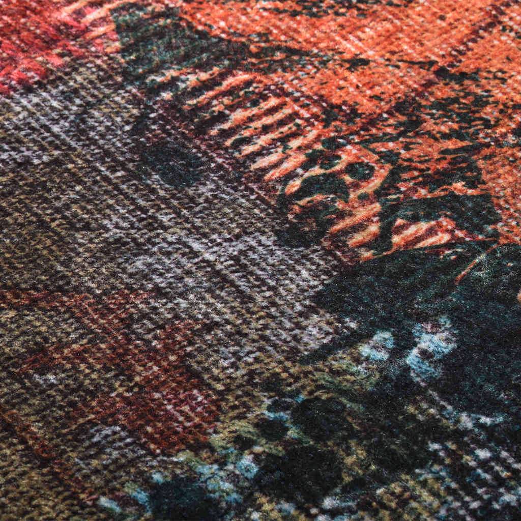 Tapis de Salon XXL Style Patchwork en Velours Lavable et Antidérapant Multicolore 190x300 cm – ComfortXL Outdoor Living - Image 5