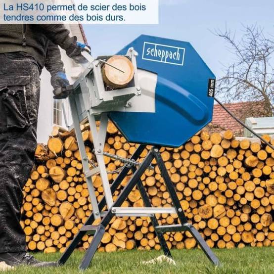 Scheppach - Scie a bûches Scheppach HS410 - lame Ø 405mm - 2200W - garantie 5 ans - Image 5