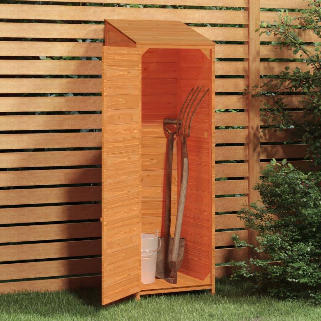 Vidaxl - Remise de jardin Marron 55x52x174,5 cm Bois de sapin solide vidaXL 152189 - Image 4