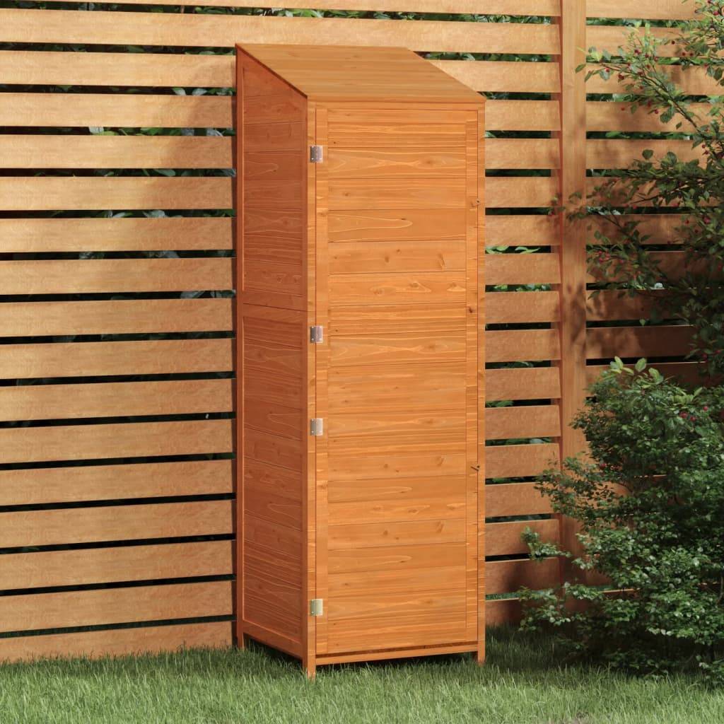 Vidaxl - Remise de jardin Marron 55x52x174,5 cm Bois de sapin solide vidaXL 152189 - Image 1