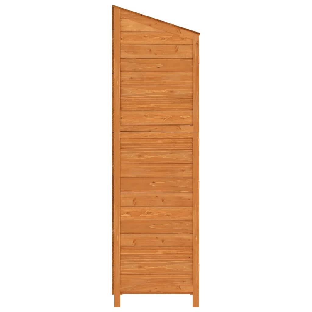 Vidaxl - Remise de jardin Marron 55x52x174,5 cm Bois de sapin solide vidaXL 152189 - Image 6